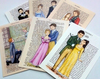 Jane Austen Couples Postcards - Set of 12