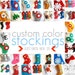 CUSTOM Christmas Holiday stockings - you choose the style and colors - rikrak recycled felt stocking ORIGINAL styles