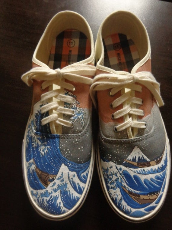 The Great Wave shoes Reserved for Ian