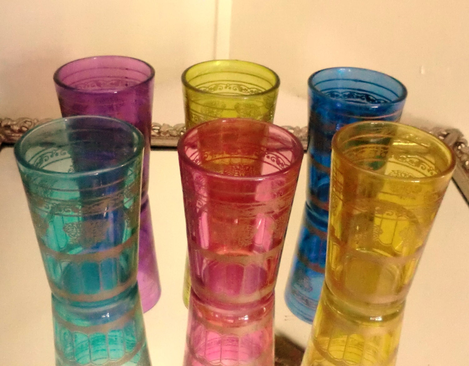 plastic moroccan tea glasses