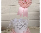Shabby Chic Paper Lace Easter Basket Easter Decoration Il_170x135