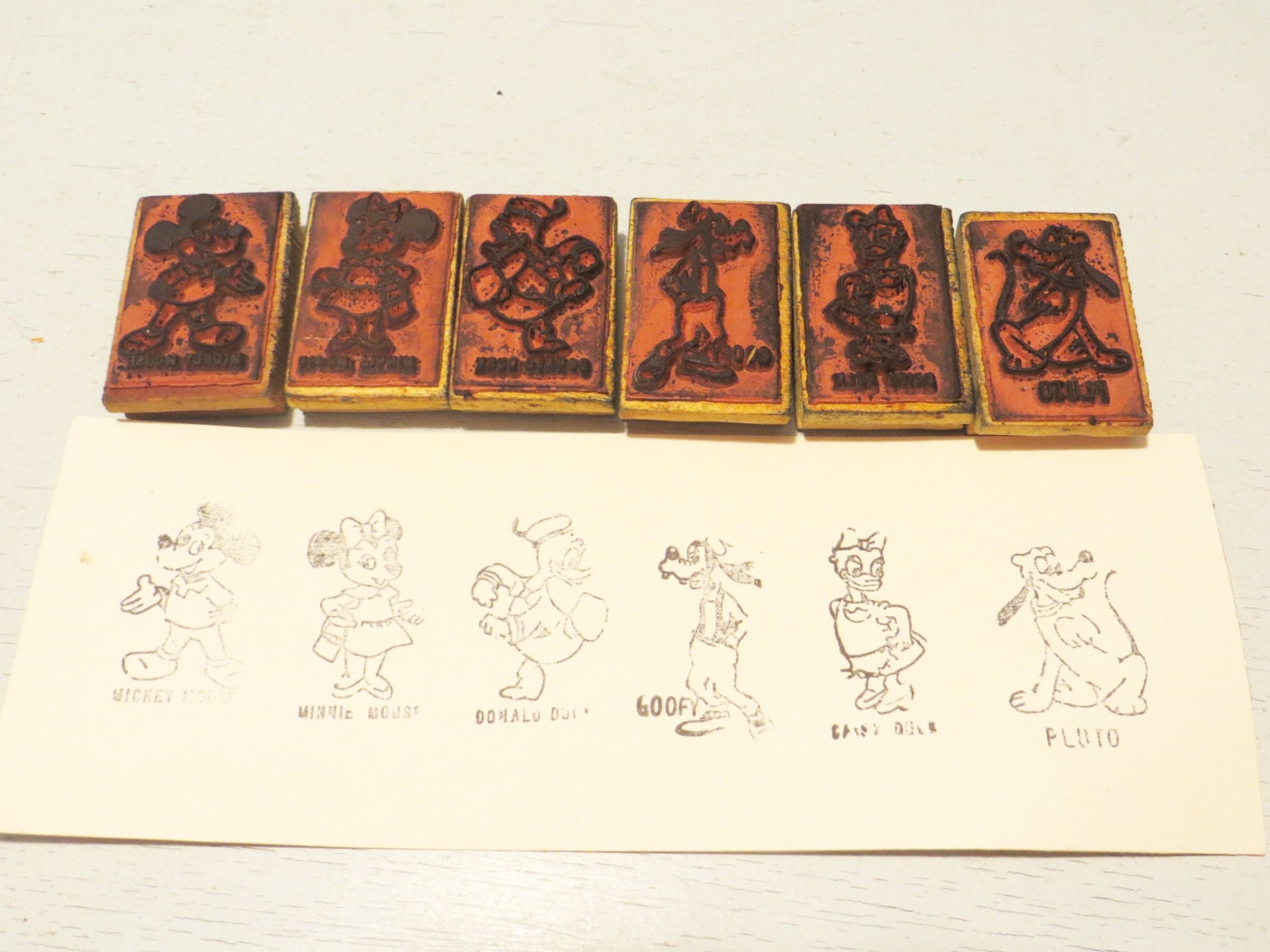 Walt Disney Character Rubber Stamp Collection Mickey Mouse