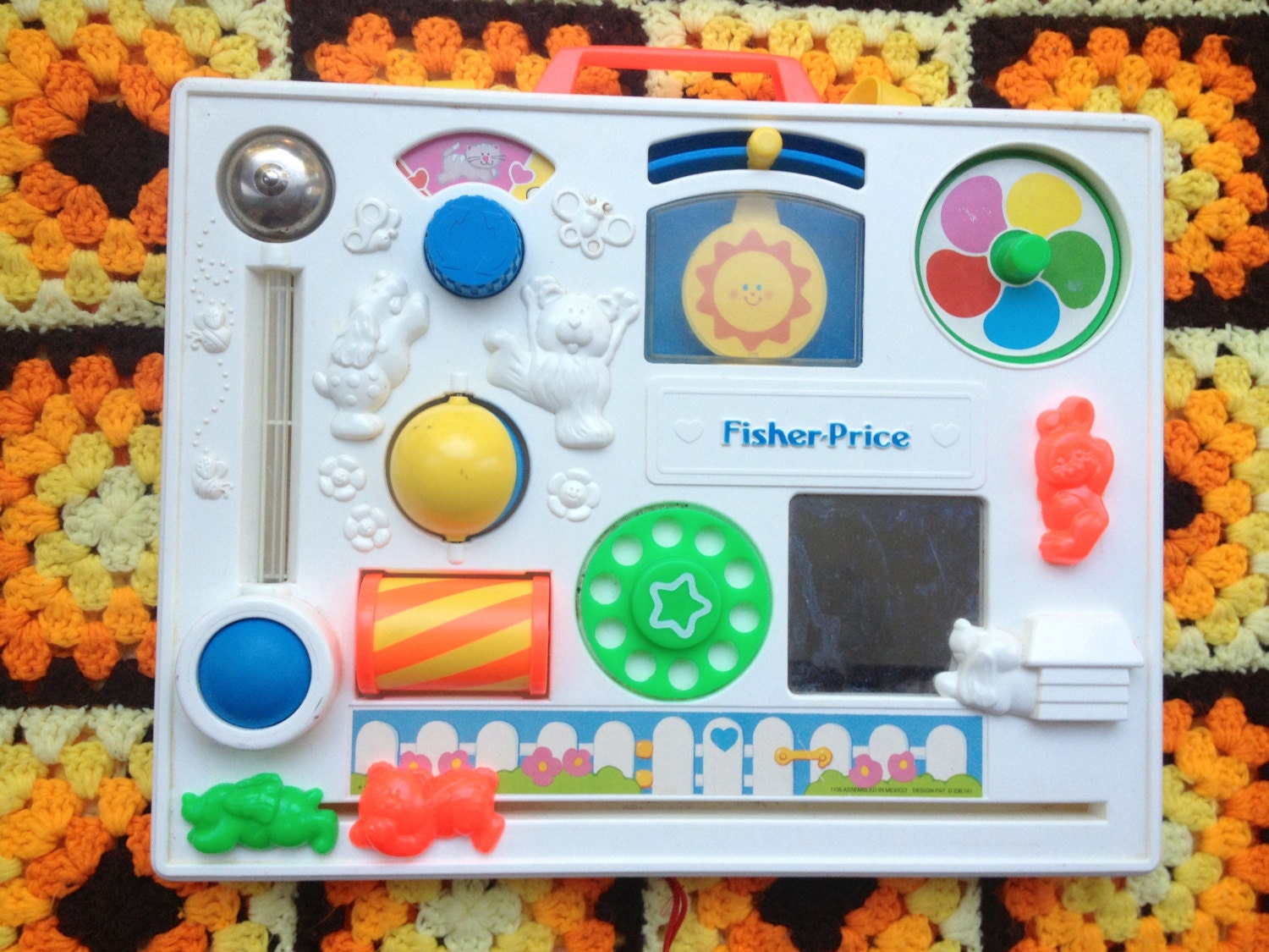 80s Fisher Price Baby Crib Toy