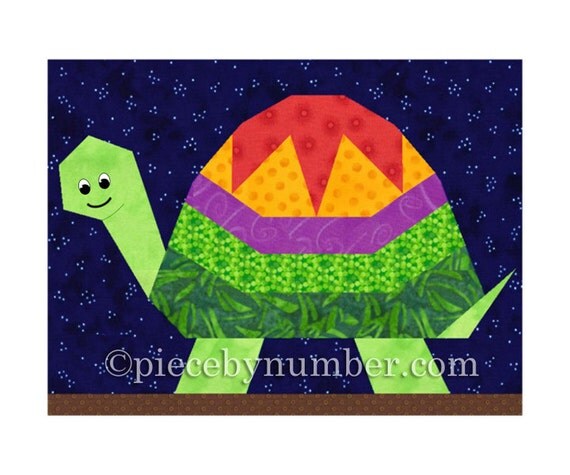 Turtle quilt block pattern paper piecing quilt patterns