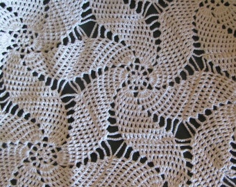 JUST REDUCED Vintage Antique Lace Bedspread Early 1900's Hand Crocheted ...