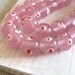 Pink round lampwork glass beads - 10 x 12 mm - 6 pcs - 1kre4 50percent off