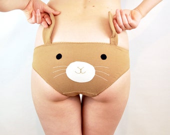 Bunny face knickers with ears lingerie underwear