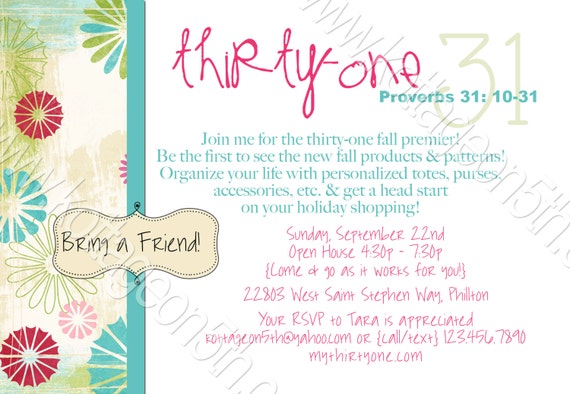 Thirty One Invitations 1