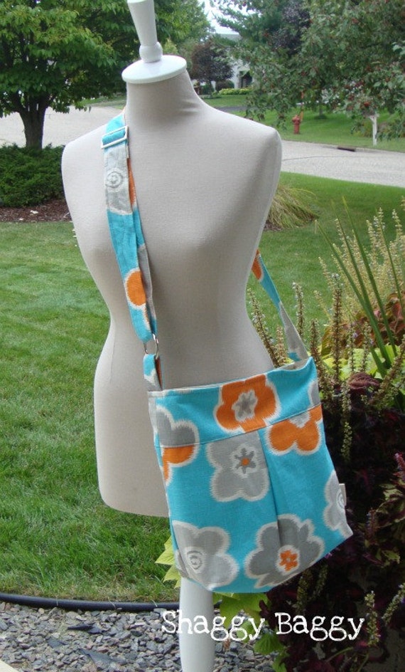 Cross Body Tote purse messenger hip bag by ShaggyBaggy on Etsy
