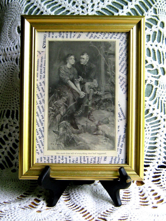 Vintage Print She Made Him Tell Of Everything That Had