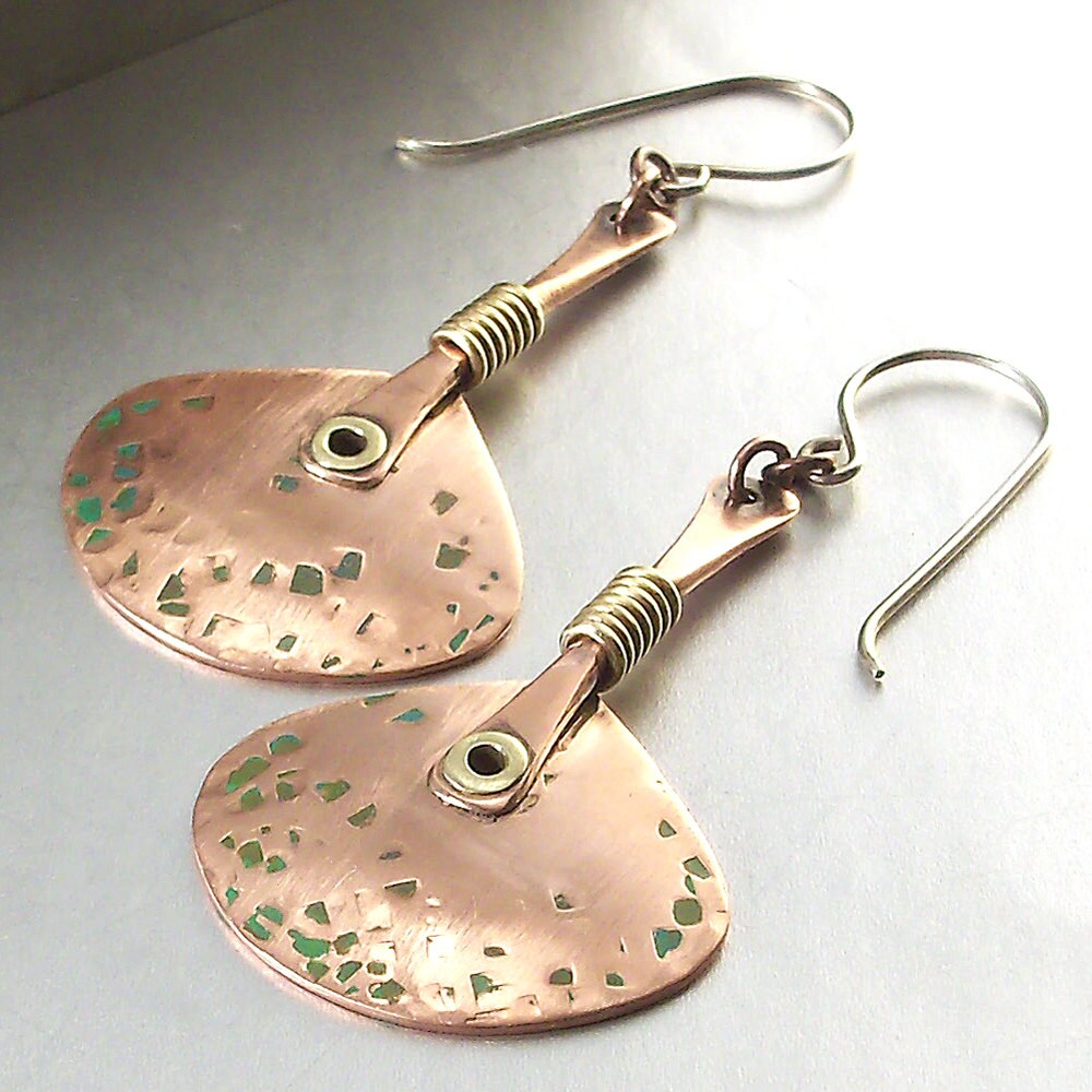 Wire Wrapped Jewelry Handmade Hammered Copper by ArtNSoulJewels