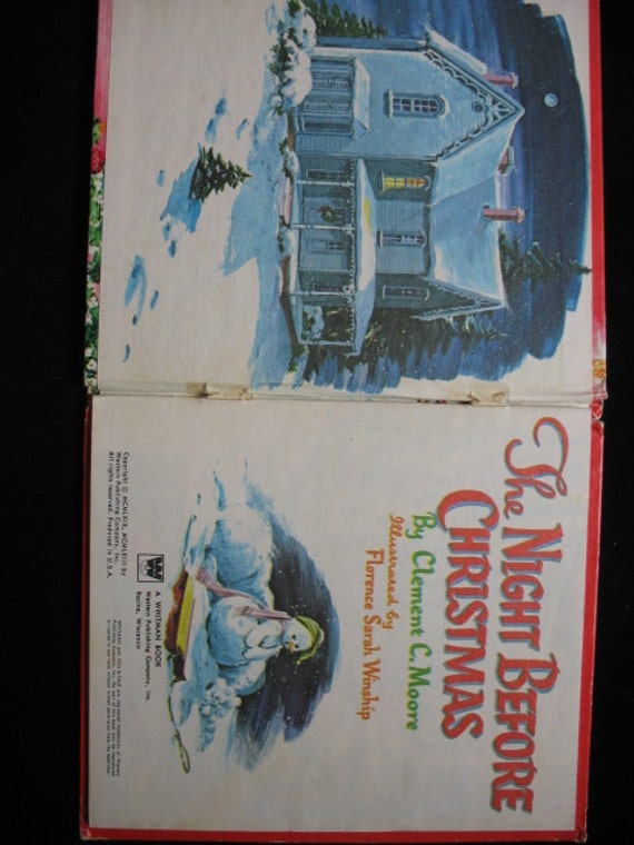 Vintage The Night Before Christmas Children's Book