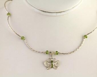 Peridot Necklace. Listing 157486015