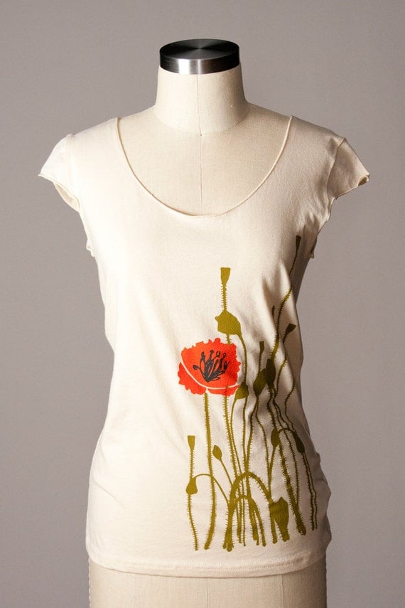 poppy t shirt for sale