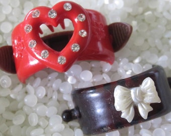beautiful ponytail holder vintage barrette VERY RARE the bonus