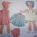 McCall 1943 Child's Coat, Dress and Bonnet 1051