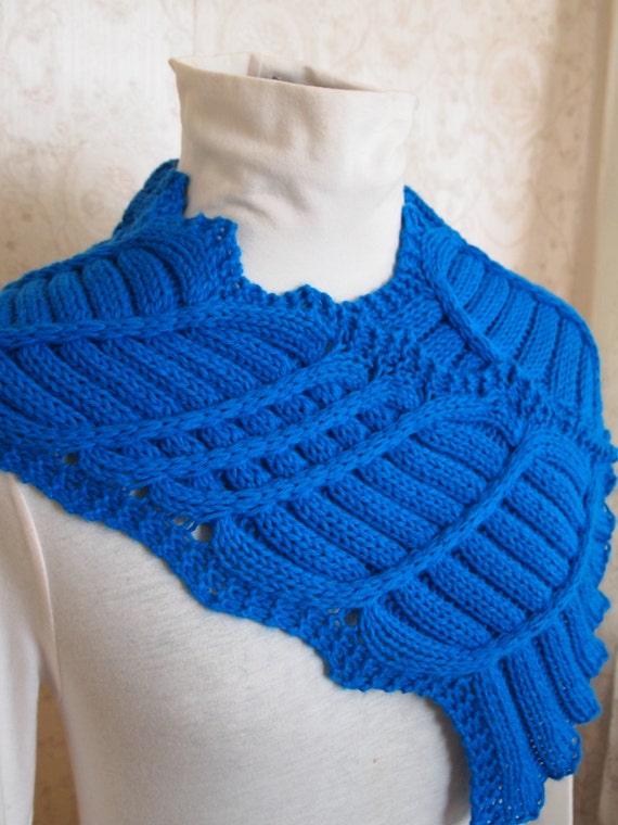 knitting pattern lace knit cowl scarf pdf knitting pattern