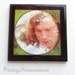 Vintage Square Tile Coaster - Van Morrison Astral Weeks Album Art - Cork Backed