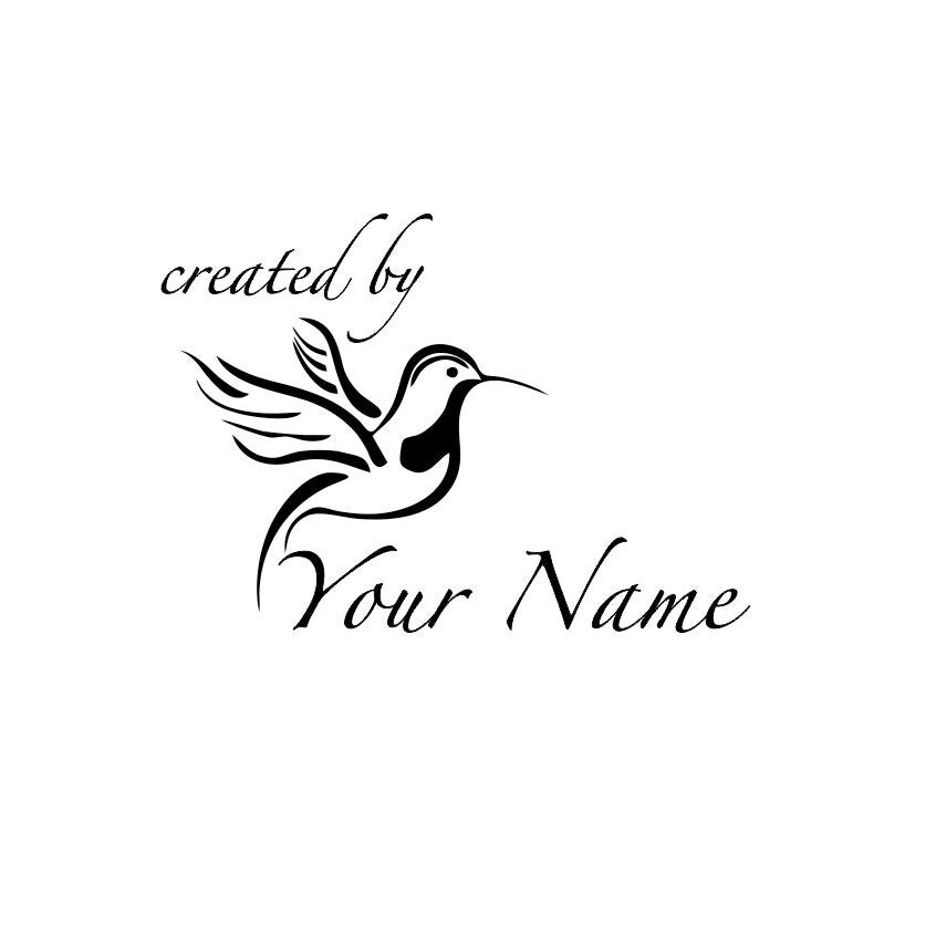 Personalized Custom Made Name Unmounted Rubber Stamps C13