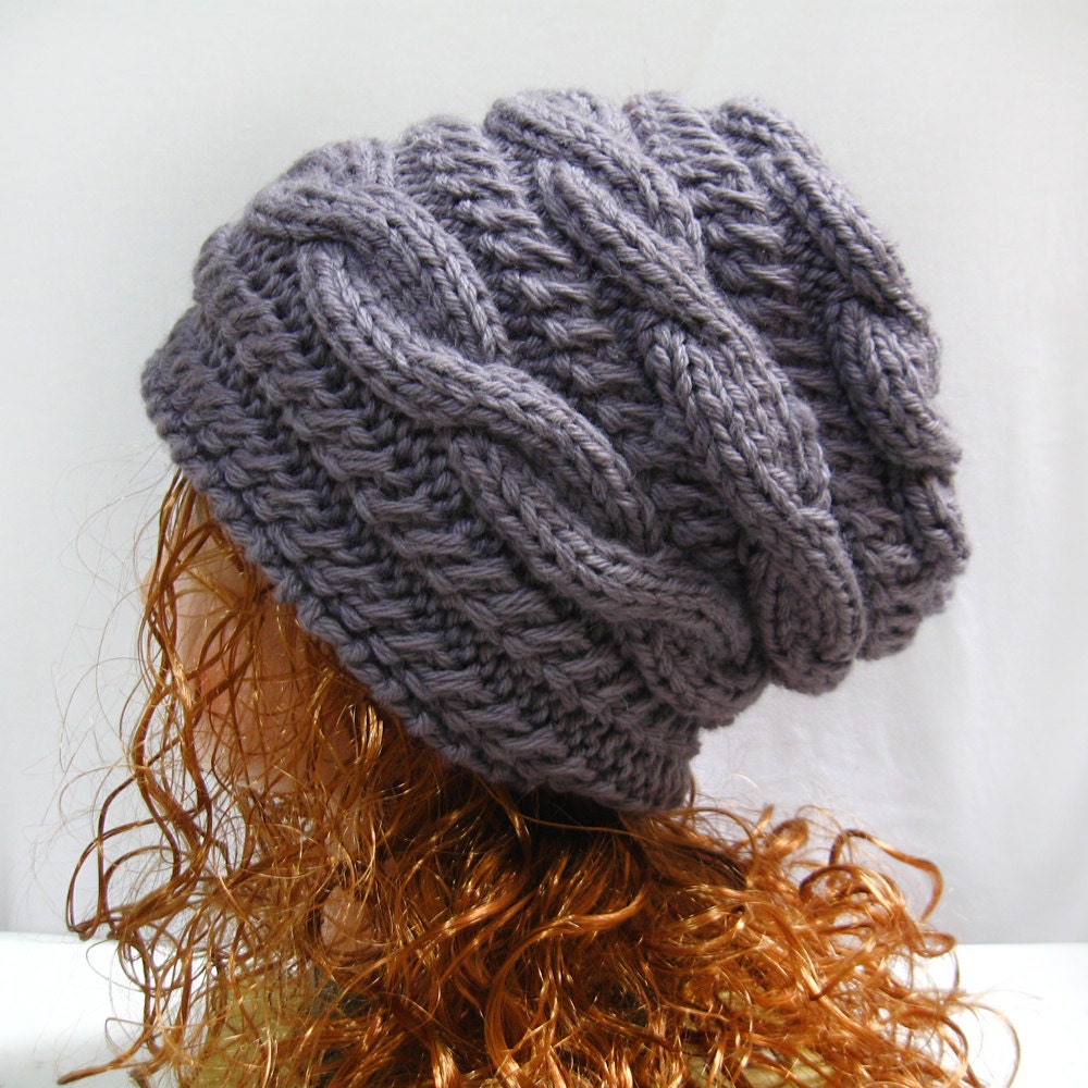 How To Knit A Slouchy Hat With Straight Needles