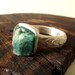 Emerald Ring Sterling Silver Ring With Natural Raw Emerald // Made In Your Size