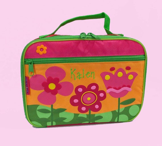 Personalized Child's Stephen Joseph FLOWERS Lunchbox