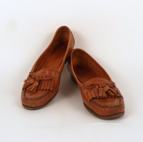 Vintage Cole Haan shoes Loafers Women Brown Leather