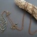 Wire Wrapped Emerald Green Nature Inspired Leaf Necklace