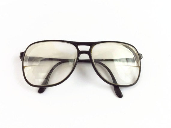 Items similar to 1970s vintage nerdy businessman glasses oversized guys ...
