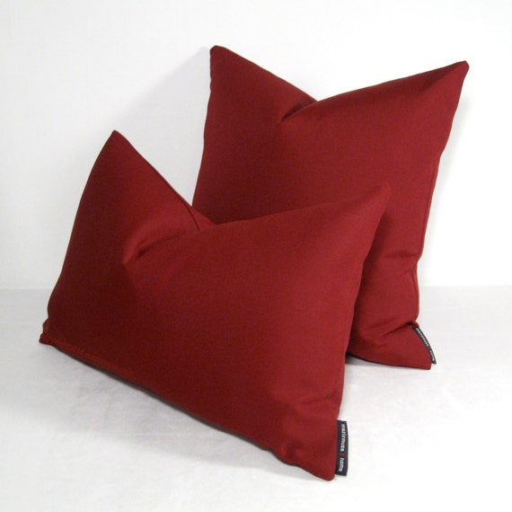 Burgundy Pillow Cover Modern Pillow Wine Outdoor by Mazizmuse