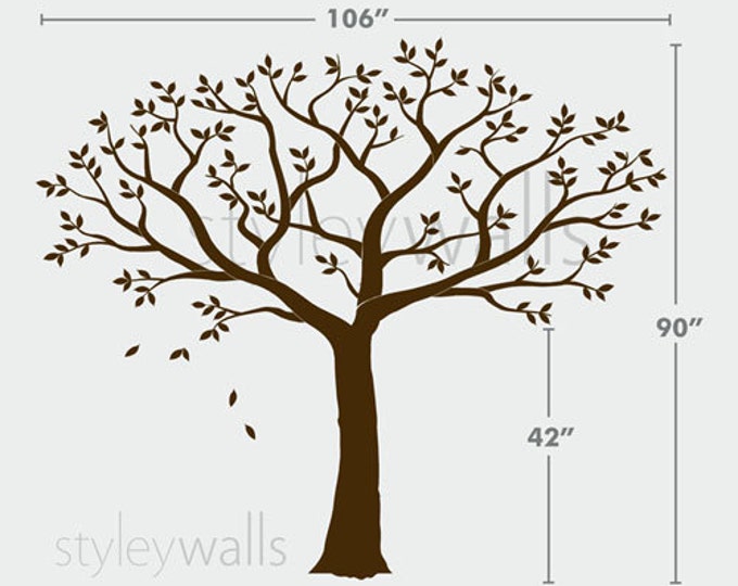Family Tree Wall decal -Tree Wall Decal - Photo Frame Tree Wall Decal Sticker, Frame Tree Living Room Wall Decal, Family Tree Home Decor