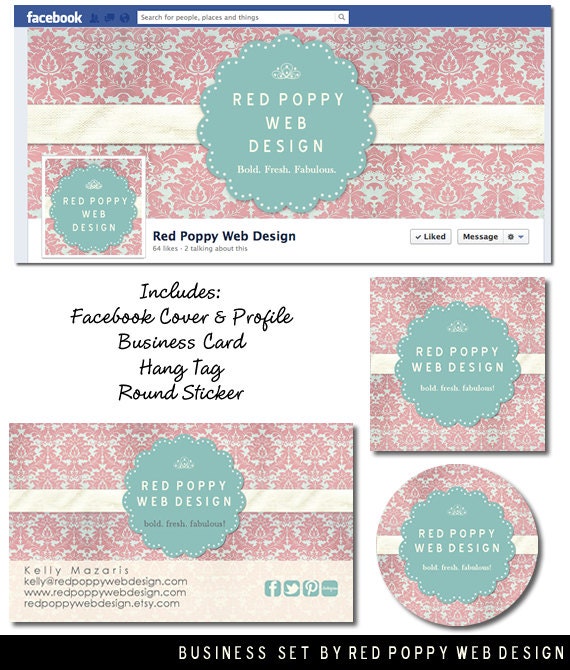 Premade Etsy Business Shop Set, Premade Store Banners, Business Card ...