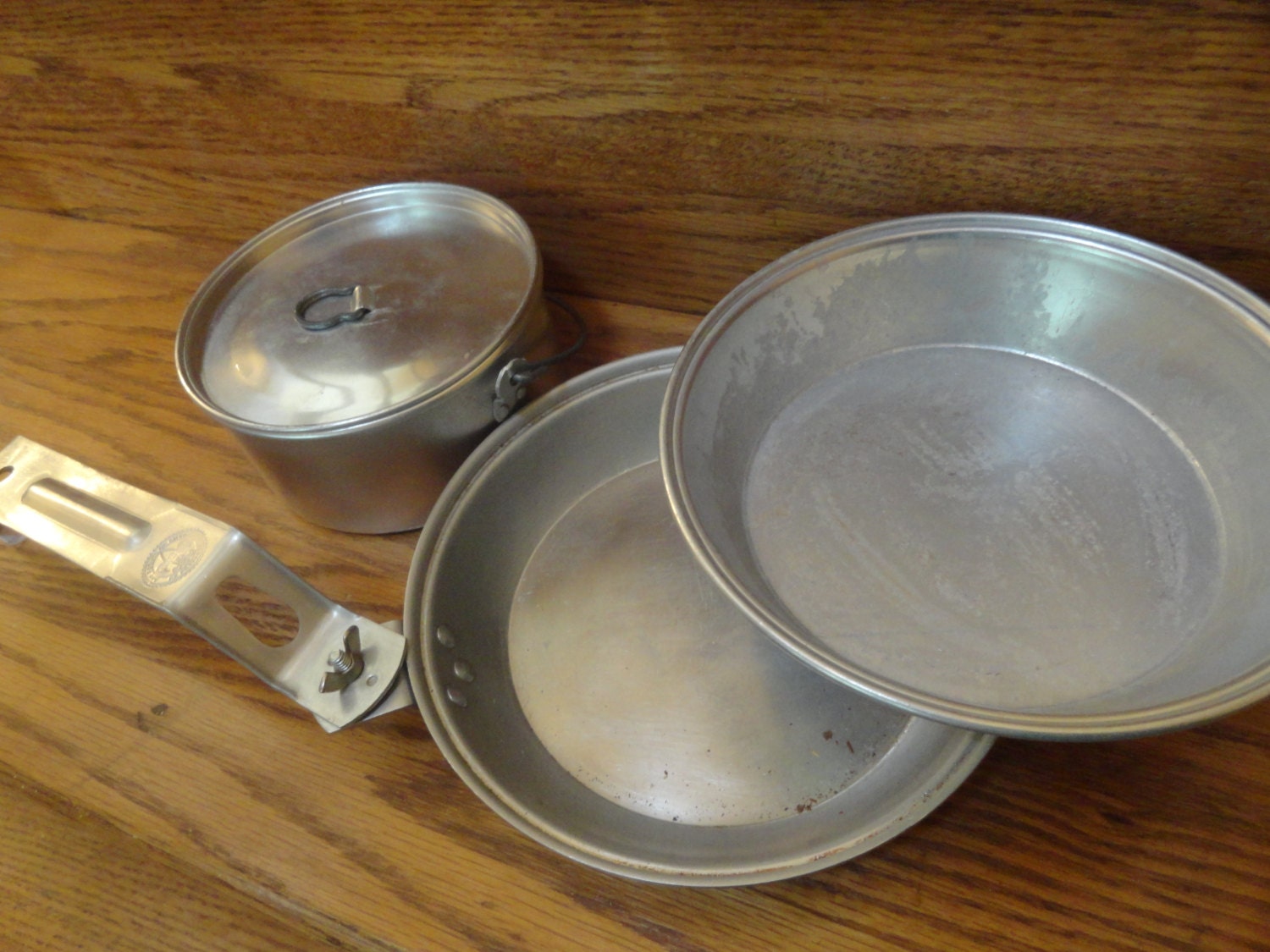 Vintage BOY SCOUTS Mess Kit Camping Gear Regal Aluminum