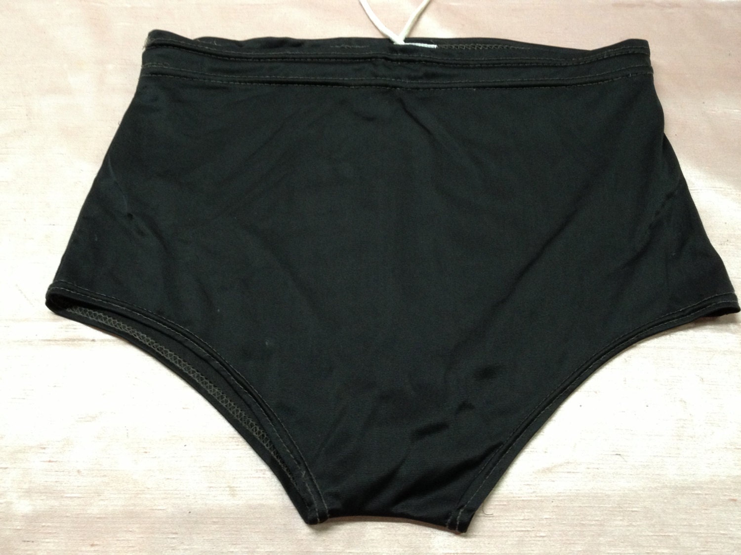 Swim Trunks SZ 32 Ocean Champion Blsck Nylon Vintage Swim Suit