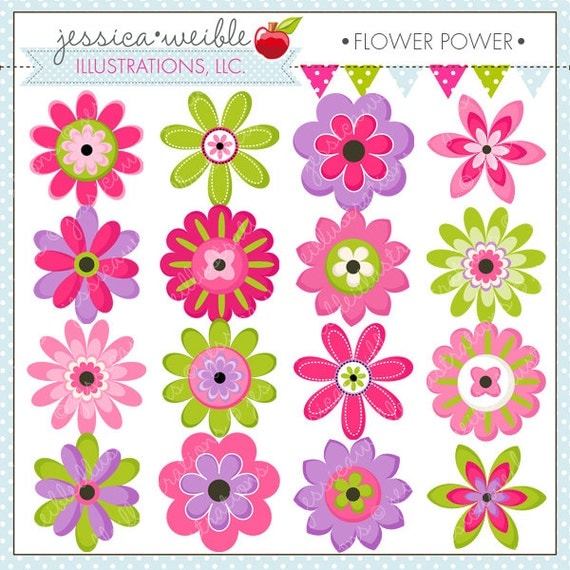 free clipart flower power - photo #23