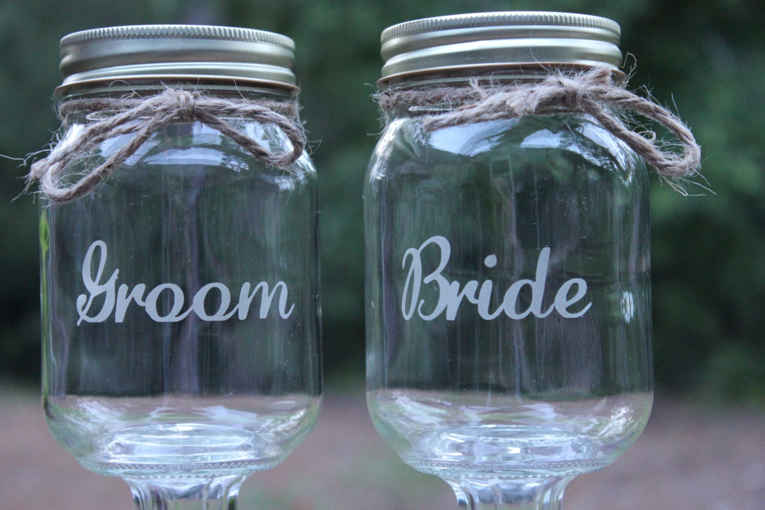 Redneck Wine Glass Set Wedding Party Mason Jars Mason