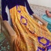 Vintage 60s Purple and Orange Paisley Dress Size 8