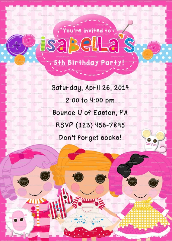 Lalaloopsy Birthday Party Invitations 9