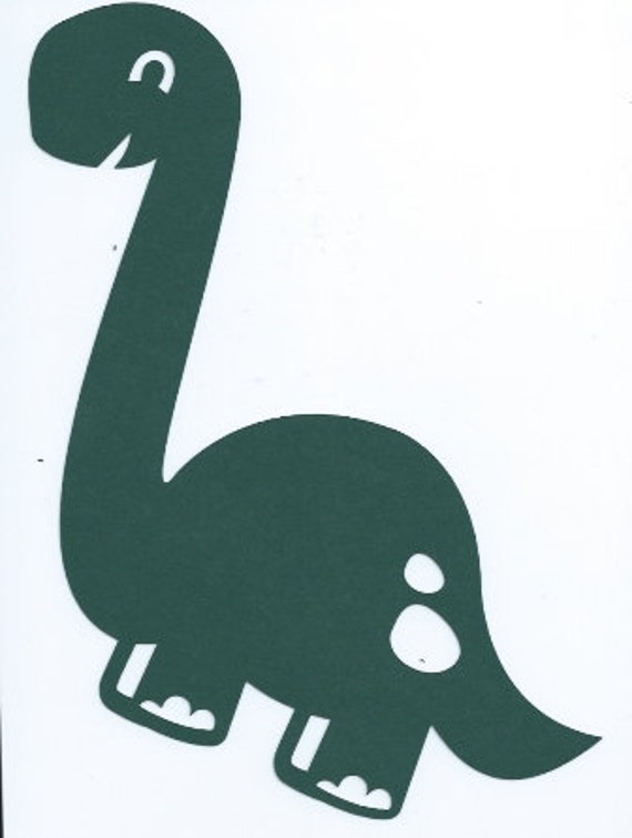 Items similar to Cute dinosaur 1 silhouette on Etsy