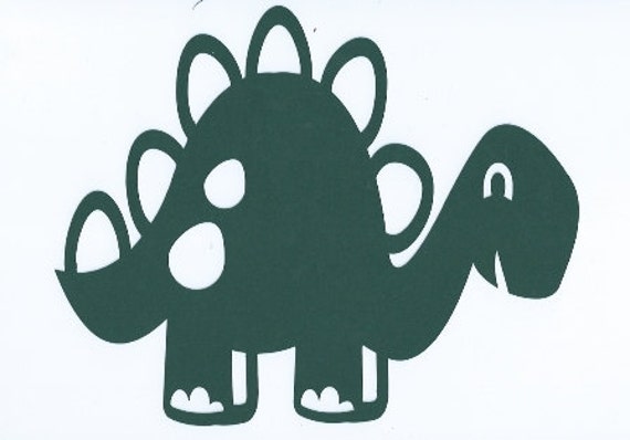 Download Items similar to Cute dinosaur 6 silhouette on Etsy