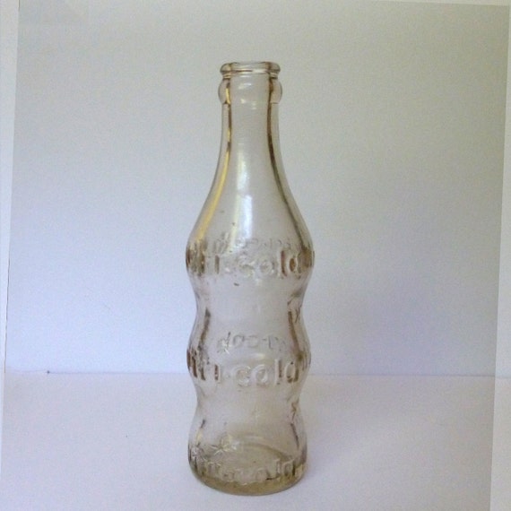 Vintage Nutri Cola Deco Soda Bottle Paul Rand Design