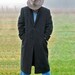 Vintage Sliver Cloud, Long Cashmere Wool Overcoat - Trench Coat - Mens Large