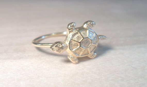 Turtle ring Knuckle Ring Turtle midi ring beach by AWildViolet