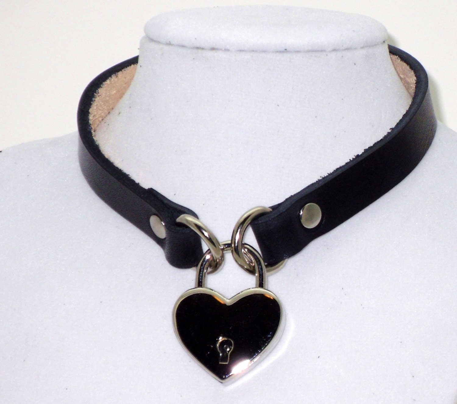 Locking Submissive Collar lock included Free US Shipping