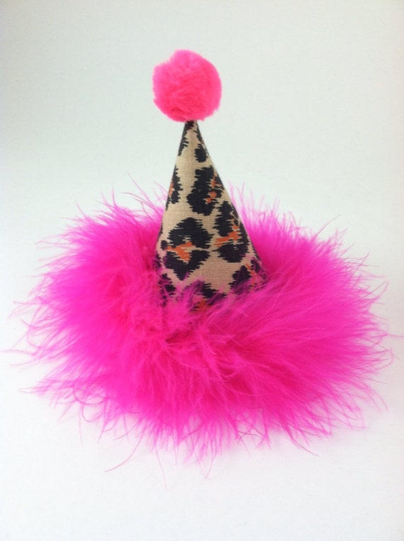 Dog Birthday Hat Cat Birthday Hat Leopard Print Party Hat