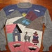 women's vintage scenic pattern sweater.