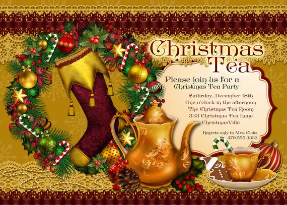 Christmas Tea Party Invitations 9