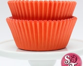 Solid Orange GREASEPROOF Baking Cups Cupcake Liners - Quantity 50 Il_170x135