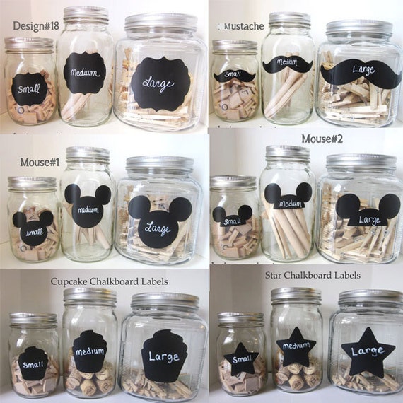 Items similar to 150 SMALL Chalkboard Labels any design on Etsy