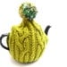 UK HandKnit Tea Cosy , knitted tea pot cover , lime green cosy , hand knitted kitchen decor , CLEARANCE SALE , wool gift , gift for her